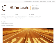 Tablet Screenshot of larahritchie.com